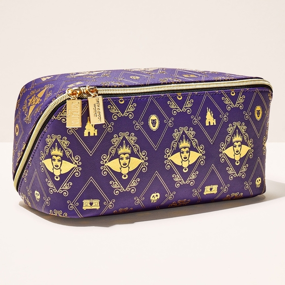 Disney Handbags - Disney Villains Evil Queen Purple and Gold Cosmetic Bag